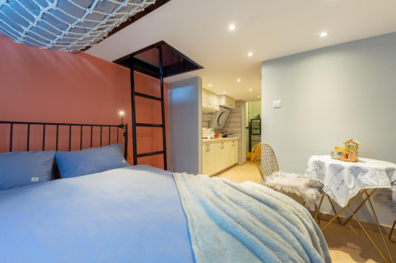 Loft Apartment With Slide Hammock With Movie Viewing Hangzhou Exterior photo