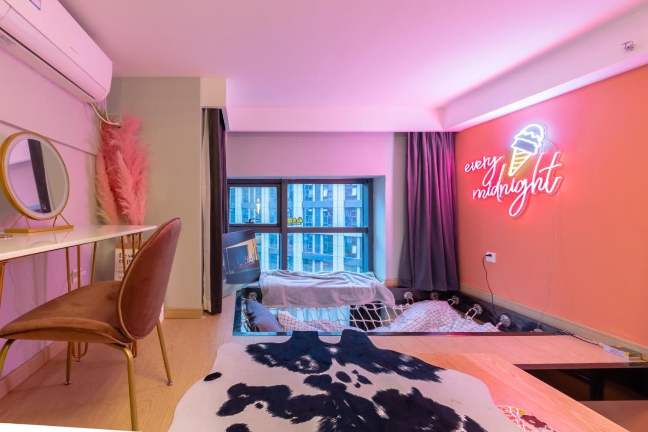 Loft Apartment With Slide Hammock With Movie Viewing Hangzhou Exterior photo
