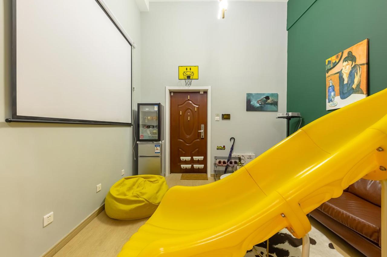 Loft Apartment With Slide Hammock With Movie Viewing Hangzhou Exterior photo