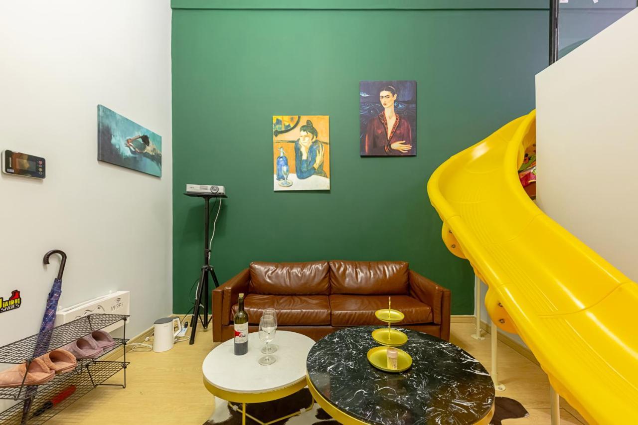 Loft Apartment With Slide Hammock With Movie Viewing Hangzhou Exterior photo